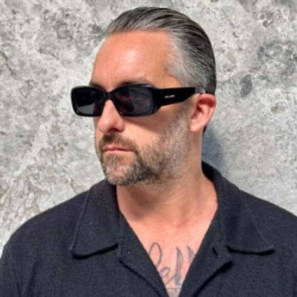 Final Price! Saint Laurent SL809 001 Black/Grey Sunglasses - Picture 2 of 11